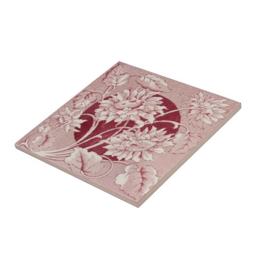 VT0102 Reproduction Antiek Transferware Tegeltje (Zijkant)