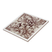 VT0103 Reproduction Antiek Transferware Tegeltje (Zijkant)