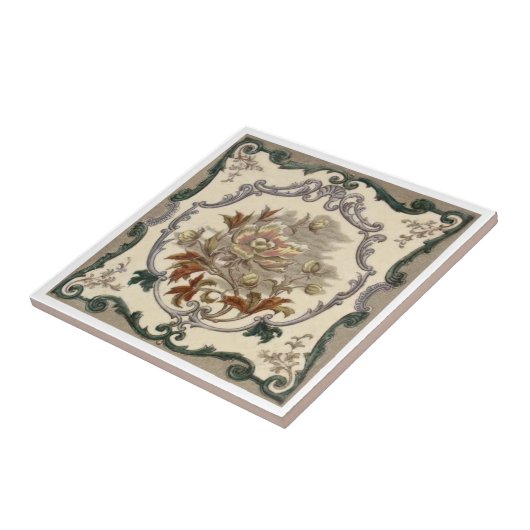 VT0106 Reproduction Antiek Transferware Tegeltje (Zijkant)