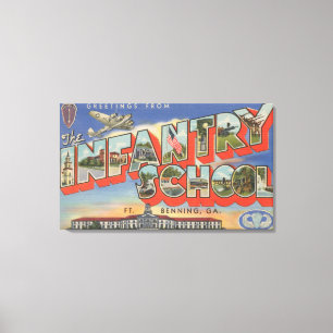 Vt. Benning, Georgia - infanterieschool Canvas Afdruk