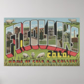 Vt. Collins, Colorado - Grote letterscènes Poster (Voorkant)