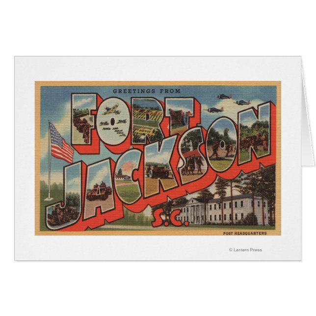 Vt. Jackson, South Carolina - Large Letter Scene (Voorkant Horizontaal)