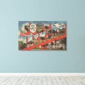 Vt. Jackson, South Carolina - Large Letter Scene Canvas Afdruk (Insitu (Houten vloer))