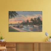Vt. Lauderdale, FL - New River Uitzicht & Andrews Canvas Afdruk (Insitu (Woonkamer))