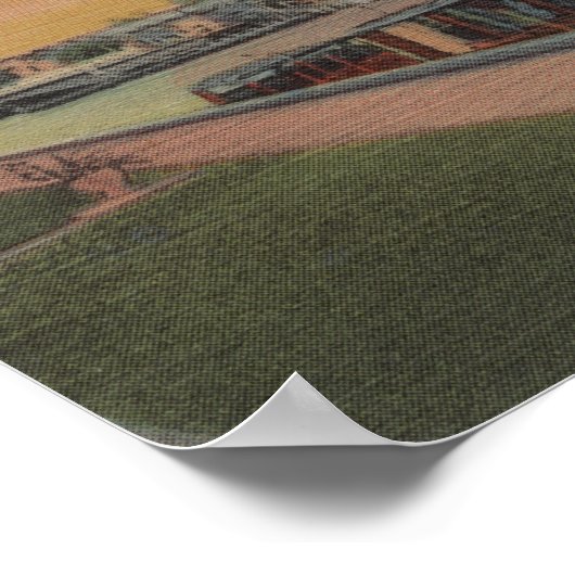 Vt. Lauderdale, FL - New River Uitzicht & Andrews Poster (Hoek)