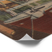 Vt. Lauderdale, FL - New River Uitzicht & Drawbrid Poster (Hoek)