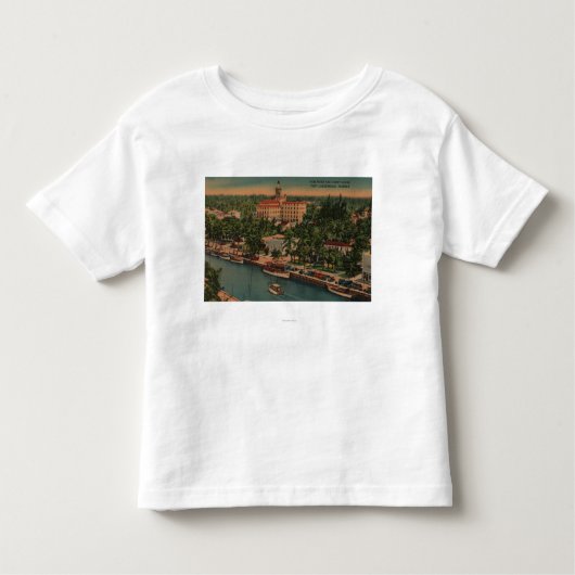 Vt. Lauderdale, FL - Uitzicht New River & Court Kinder Shirts (Voorkant)