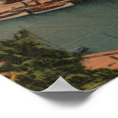 Vt. Lauderdale, FL - Uitzicht New River & Court Poster (Hoek)