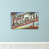 Vt. Lauderdale, Florida - Grote Letter-scènes Canvas Afdruk (Insitu (Houten vloer))