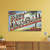 Vt. Lauderdale, Florida - Grote Letter-scènes Canvas Afdruk (Insitu (Woonkamer))