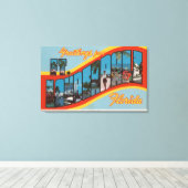 Vt. Lauderdale, Florida - Large Letter Scenes 2 Canvas Afdruk (Insitu (Houten vloer))