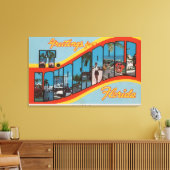 Vt. Lauderdale, Florida - Large Letter Scenes 2 Canvas Afdruk (Insitu (Woonkamer))