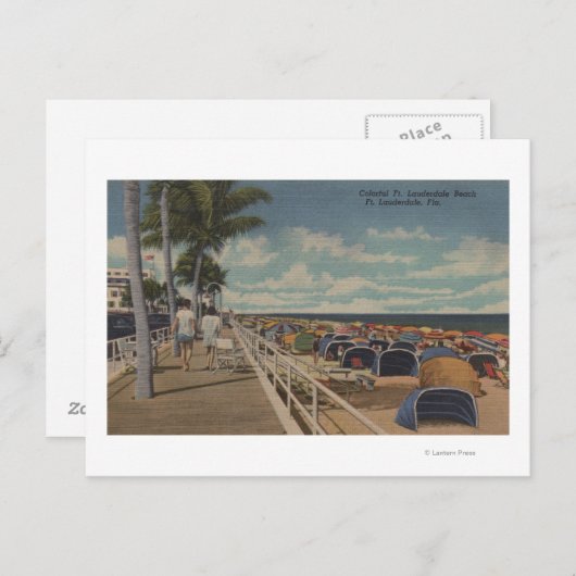 Vt. Lauderdale, Florida - Uitzicht Ft. L. Briefkaart (Voorkant / Achterkant)
