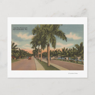 Vt. Lauderdale, Florida - Uitzicht van Las Olas Briefkaart