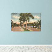 Vt. Lauderdale, Florida - Uitzicht van Las Olas Canvas Afdruk (Insitu (Houten vloer))