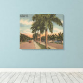 Vt. Lauderdale, Florida - Uitzicht van Las Olas Canvas Afdruk (Insitu (Houten vloer))