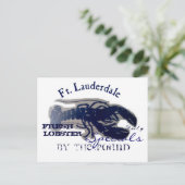 Vt. Lauderdale Fresh Lobster Briefkaart (Staand voorkant)