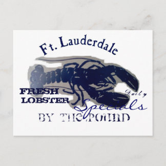 Vt. Lauderdale Fresh Lobster Briefkaart