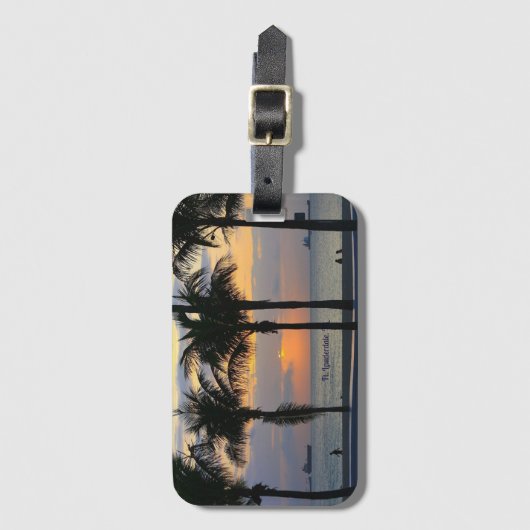 Vt. Lauderdale Sunrise Bagagelabel (Voorkant (verticaal))