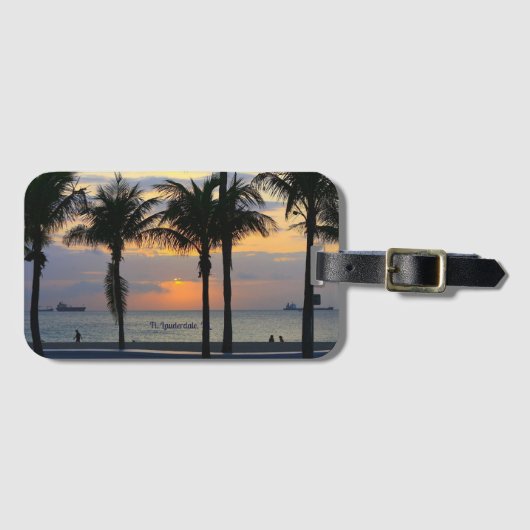 Vt. Lauderdale Sunrise Bagagelabel (Voorkant (horizontaal))
