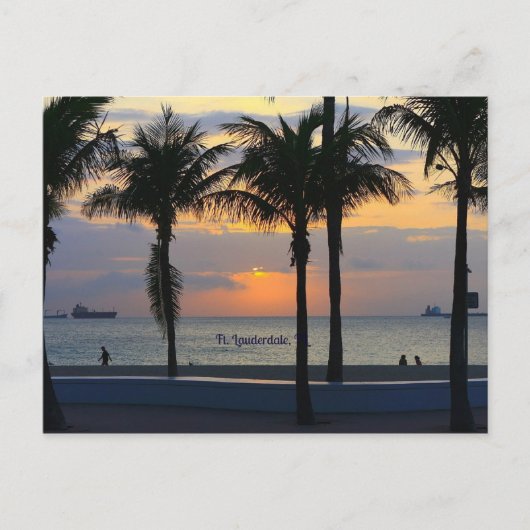Vt. Lauderdale Sunrise Briefkaart (Voorkant)