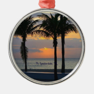 Vt. Lauderdale Sunrise Metalen Ornament