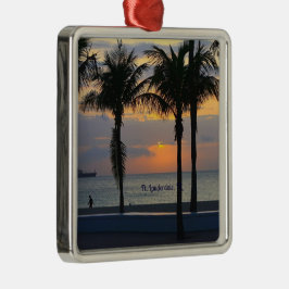 Vt. Lauderdale Sunrise Metalen Ornament