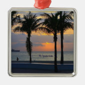 Vt. Lauderdale Sunrise Metalen Ornament (Voorkant)
