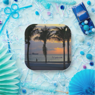 Vt. Lauderdale Sunrise Papieren Bordje