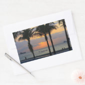 Vt. Lauderdale Sunrise Rechthoekige Sticker (Envelop)