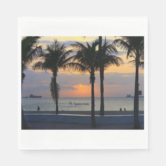 Vt. Lauderdale Sunrise Servet (Voorkant)