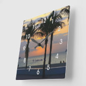 Vt. Lauderdale Sunrise Vierkante Klok (Hoek)