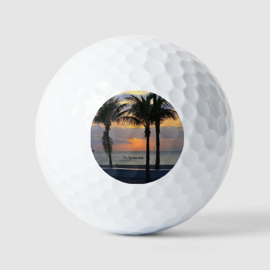 Vt. Lauderdale Sunset Golfballen (Voorkant)