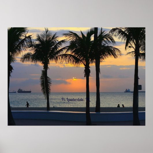 Vt. Lauderdale Sunset Poster (Voorkant)