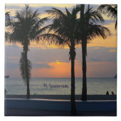 Vt. Lauderdale Sunset Tegeltje (Voorkant)