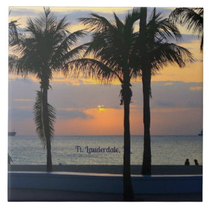 Vt. Lauderdale Sunset Tegeltje