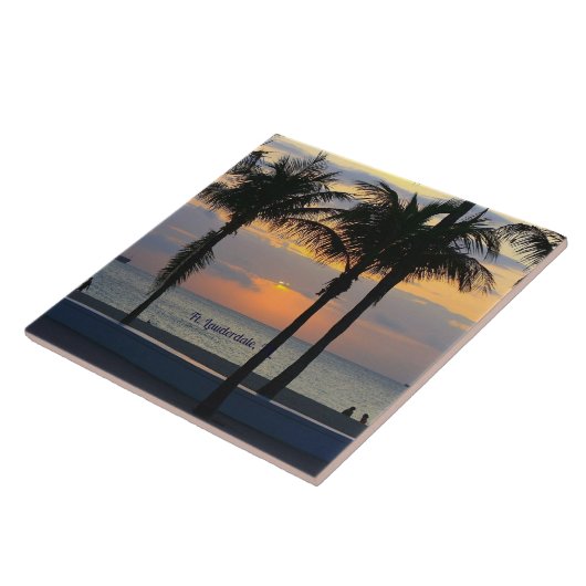 Vt. Lauderdale Sunset Tegeltje (Zijkant)