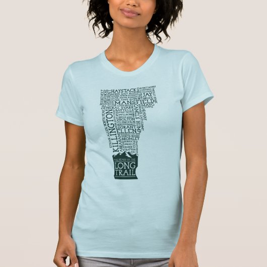 VT Long Trail Women's American Apparel T-Shirt (Voorkant)