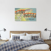 Vt. Myers, Florida - Grote letterscènes Canvas Afdruk (Insitu (Slaapkamer))