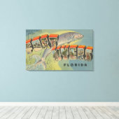 Vt. Myers, Florida - Grote letterscènes Canvas Afdruk (Insitu (Houten vloer))