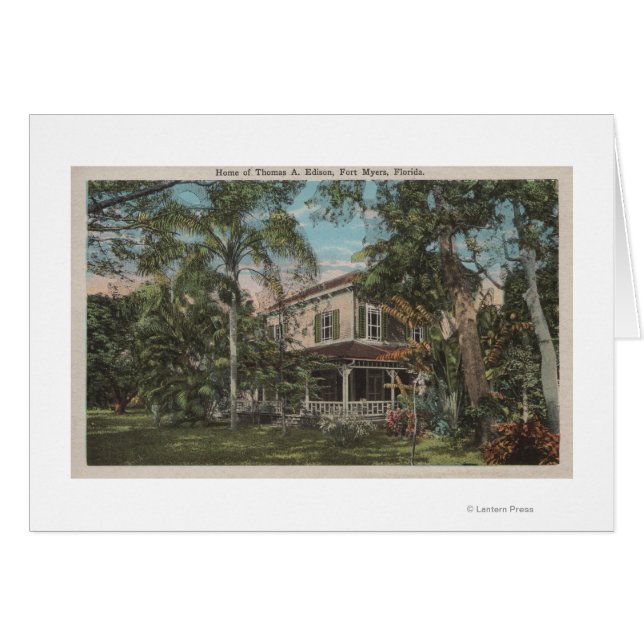 Vt. Myers, Florida - Uitzicht van Thomas Edison Ho (Voorkant Horizontaal)