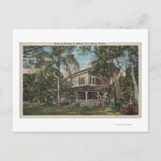 Vt. Myers, Florida - Uitzicht van Thomas Edison Ho Briefkaart (Voorkant)