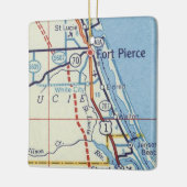 Vt. Pierce en Stuart Florida Keramisch Ornament (Links)
