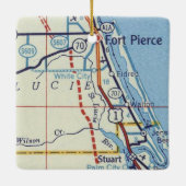 Vt. Pierce en Stuart Florida Keramisch Ornament (Achterkant)
