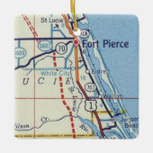 Vt. Pierce en Stuart Florida Keramisch Ornament (Voorkant)