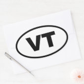 VT Vermont Ovale Sticker (Envelop)