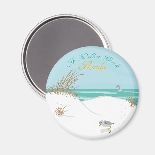 Vt. Walton Beach (Florida) Magneet (Voorkant / Achterkant)