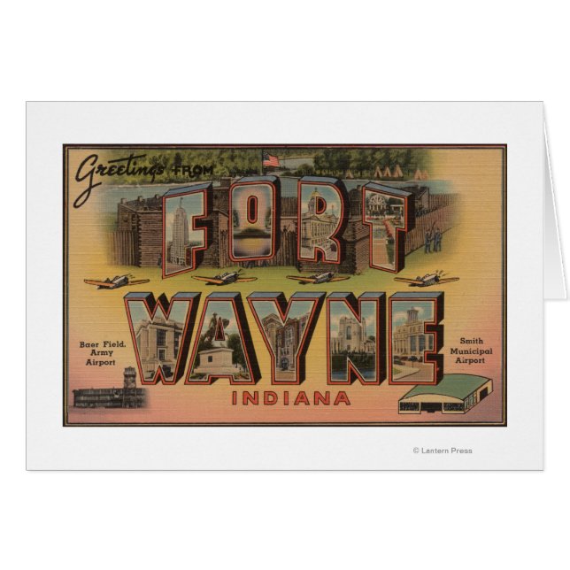 Vt. Wayne, Indiana - Large Letter Scenes 2 (Voorkant Horizontaal)