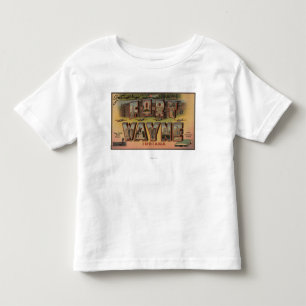 Vt. Wayne, Indiana - Large Letter Scenes 2 Kinder Shirts