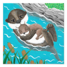 VTD "Otterly Adorable" 12x12 Kunstprint